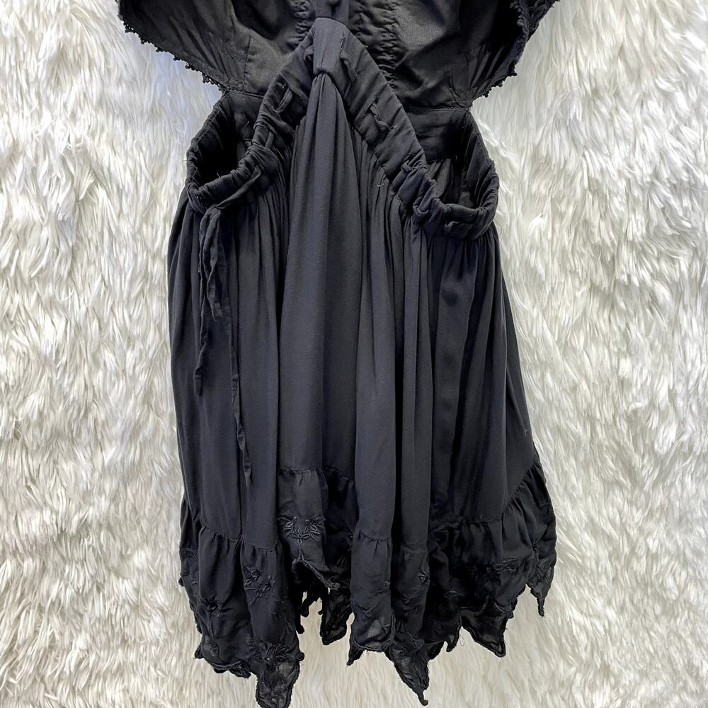 Free People Black Fair Cut Out Dress Size 6 - Picture 11 of 14